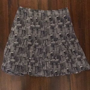 *EUC* Liz Clairborne / Crosshatch Printed Flounce Skirt / 10